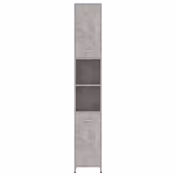 vidaXL Bathroom Cabinet Concrete Grey Engineered Wood Under Basin Cupboard - Additional view 6