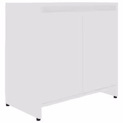 vidaXL Bathroom Cabinet White Engineered Wood Home Cupboard Under Basin Unit - Additional view 7