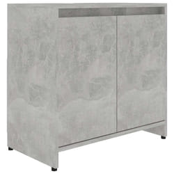 vidaXL Bathroom Cabinet Concrete Grey Engineered Wood Home Cupboard Organiser