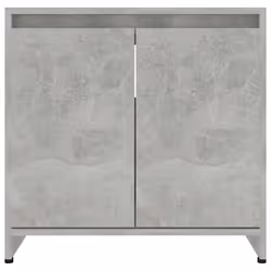 vidaXL Bathroom Cabinet Concrete Grey Engineered Wood Home Cupboard Organiser - Additional view 5