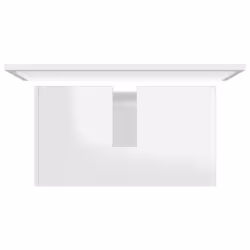 vidaXL Bathroom Furniture Set High Gloss White Engineered Wood Storage Unit - Additional view 6