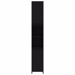 vidaXL Bathroom Cabinet Black Engineered Wood Home Cupboard Under Basin Unit - Additional view 6