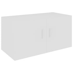 vidaXL Wall Mounted Cabinet White Engineered Wood Floating Cabinet Wall Shelf