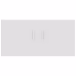 vidaXL Wall Mounted Cabinet White Engineered Wood Floating Cabinet Wall Shelf - Additional view 6