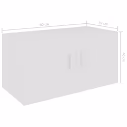 vidaXL Wall Mounted Cabinet White Engineered Wood Floating Cabinet Wall Shelf - Additional view 8