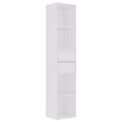 VidaXL 802867, White, 4 shelves, Wood, Wood, 360 mm, 300 mm