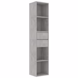 VidaXL 802871, Grey, 4 shelves, Wood, Wood, 360 mm, 300 mm