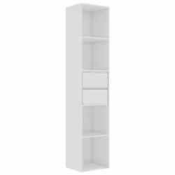 VidaXL 802873, White, 4 shelves, Wood, Wood, 360 mm, 300 mm
