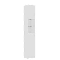 vidaXL Bathroom Cabinet White Engineered Wood Home Indoor Laundry Washer Rack