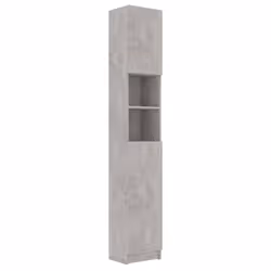 vidaXL Bathroom Cabinet Concrete Grey Engineered Wood Home Indoor Washer Rack