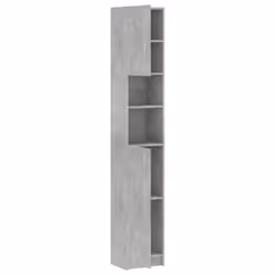 vidaXL Bathroom Cabinet Concrete Grey Engineered Wood Home Indoor Washer Rack - Additional view 6