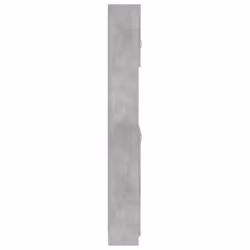 vidaXL Bathroom Cabinet Concrete Grey Engineered Wood Home Indoor Washer Rack - Additional view 7