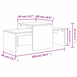 VidaXL 802915 coffee/side/end table - Additional view 7