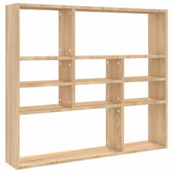 vidaXL Wall Shelf Sonoma Oak Engineered Wood Living Room Floating Wall Rack