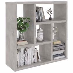vidaXL Wall Shelf Concrete Grey Engineered Wood Floating Storage Display Unit