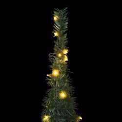 vidaXL Pop-up String Artificial Pre-lit Christmas Tree Artificial Tree Green - Additional view 4