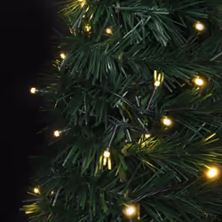 vidaXL Pop-up String Artificial Pre-lit Christmas Tree Artificial Tree Green - Additional view 5