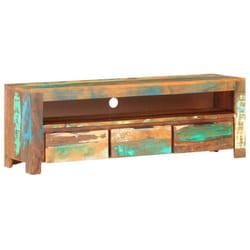 vidaXL TV Cabinet 119x30x41 cm Solid Reclaimed Wood wooden TV cabinet