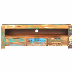 vidaXL TV Cabinet 119x30x41 cm Solid Reclaimed Wood wooden TV cabinet