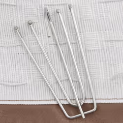 vidaXL 2x Linen-Look Blackout Curtains with Hooks Taupe 140x175cm Drape Blind