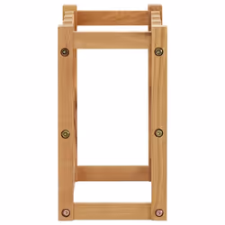vidaXL Solid Oak Wood Wine Cabinet for 12 Bottles Living Room Wine Holder
