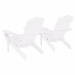 VidaXL 310067 outdoor chair Terrace Padded seat Pinewood White - Additional view 4