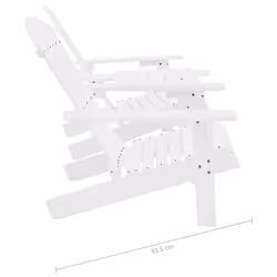 VidaXL 310067 outdoor chair Terrace Padded seat Pinewood White - Additional view 7