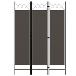 vidaXL 3-Panel Room Divider Anthracite 120x180 cm Partition Screen Separator