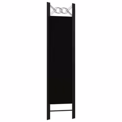vidaXL 3-Panel Room Divider Black 120x180 cm Wall Partition Screen Separator - Additional view 4