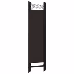 vidaXL 4-Panel Room Divider Brown 160x180 cm Wall Partition Screen Separator - Additional view 4