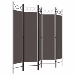 vidaXL 5-Panel Room Divider Anthracite 200x180 cm Partition Screen Separator