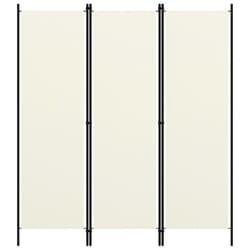 vidaXL 3-Panel Room Divider Wall Partition Screen Room Separator White 150cm