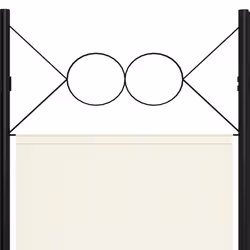 vidaXL 3-Panel Room Divider Wall Partition Screen Room Separator White 150cm - Additional view 4