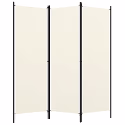 vidaXL 3-Panel Room Divider Wall Partition Screen Room Separator White 150cm - Additional view 6