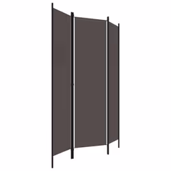 vidaXL 3-Panel Room Divider Anthracite 150x180 cm Partition Screen Separator