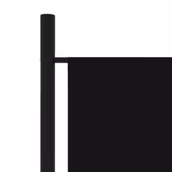 vidaXL 3-Panel Room Divider Black 150x180 cm Wall Partition Screen Separator - Additional view 4