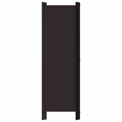 vidaXL 4-Panel Room Divider Brown 200x180 cm Wall Partition Screen Separator - Additional view 4