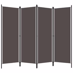 vidaXL 4-Panel Room Divider Anthracite 200x180 cm Partition Screen Separator