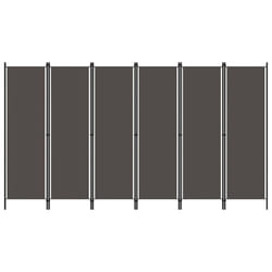 vidaXL 6-Panel Room Divider Anthracite 300x180 cm Partition Screen Separator