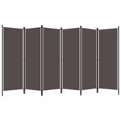 vidaXL 6-Panel Room Divider Anthracite 300x180 cm Partition Screen Separator