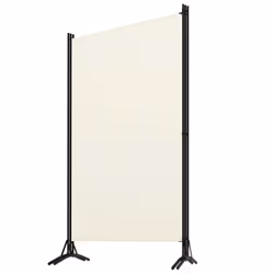 vidaXL 3-Panel Room Divider Wall Partition Screen Room Separator White 260cm - Additional view 6
