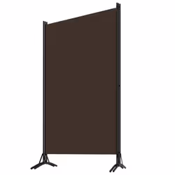vidaXL 3-Panel Room Divider Brown 260x180 cm Wall Partition Screen Separator - Additional view 2
