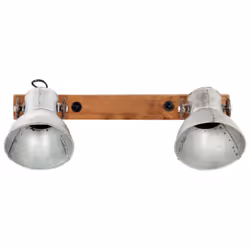 vidaXL Industrial Wall Lamp Silver E27 Bedside Reading Light Fixture Hallway - Additional view 4