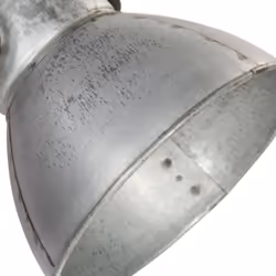 vidaXL Industrial Wall Lamp Silver E27 Bedside Reading Light Fixture Hallway - Additional view 8