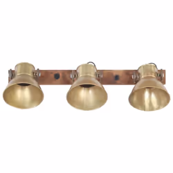 vidaXL Industrial Wall Lamp Brass E27 Hallway Bedside Reading Light Fixture - Additional view 4