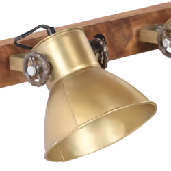 vidaXL Industrial Wall Lamp Brass E27 Hallway Bedside Reading Light Fixture - Additional view 5