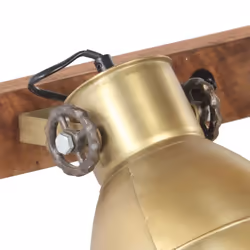 vidaXL Industrial Wall Lamp Brass E27 Hallway Bedside Reading Light Fixture - Additional view 6