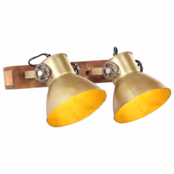 vidaXL Industrial Wall Lamp Brass E27 Bedside Reading Light Fixture Hallway