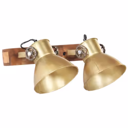vidaXL Industrial Wall Lamp Brass E27 Bedside Reading Light Fixture Hallway