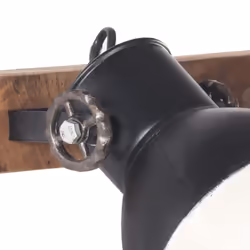 vidaXL Industrial Wall Lamp Black E27 Bedside Reading Light Living Room - Additional view 4